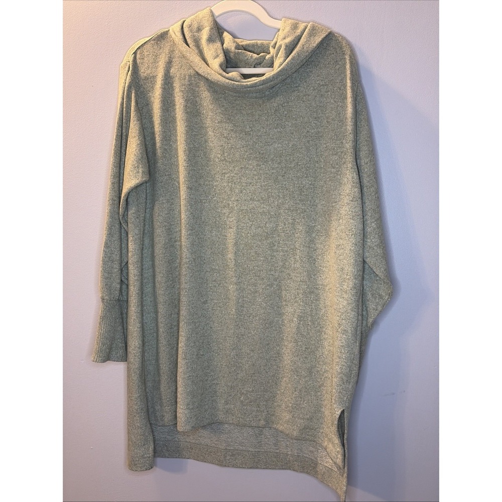 Maeve Light Sage Turtle Neck Tunic Oversized Womens Long Sleeve Anthropologie